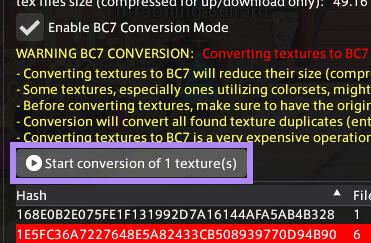 The Compress selected button